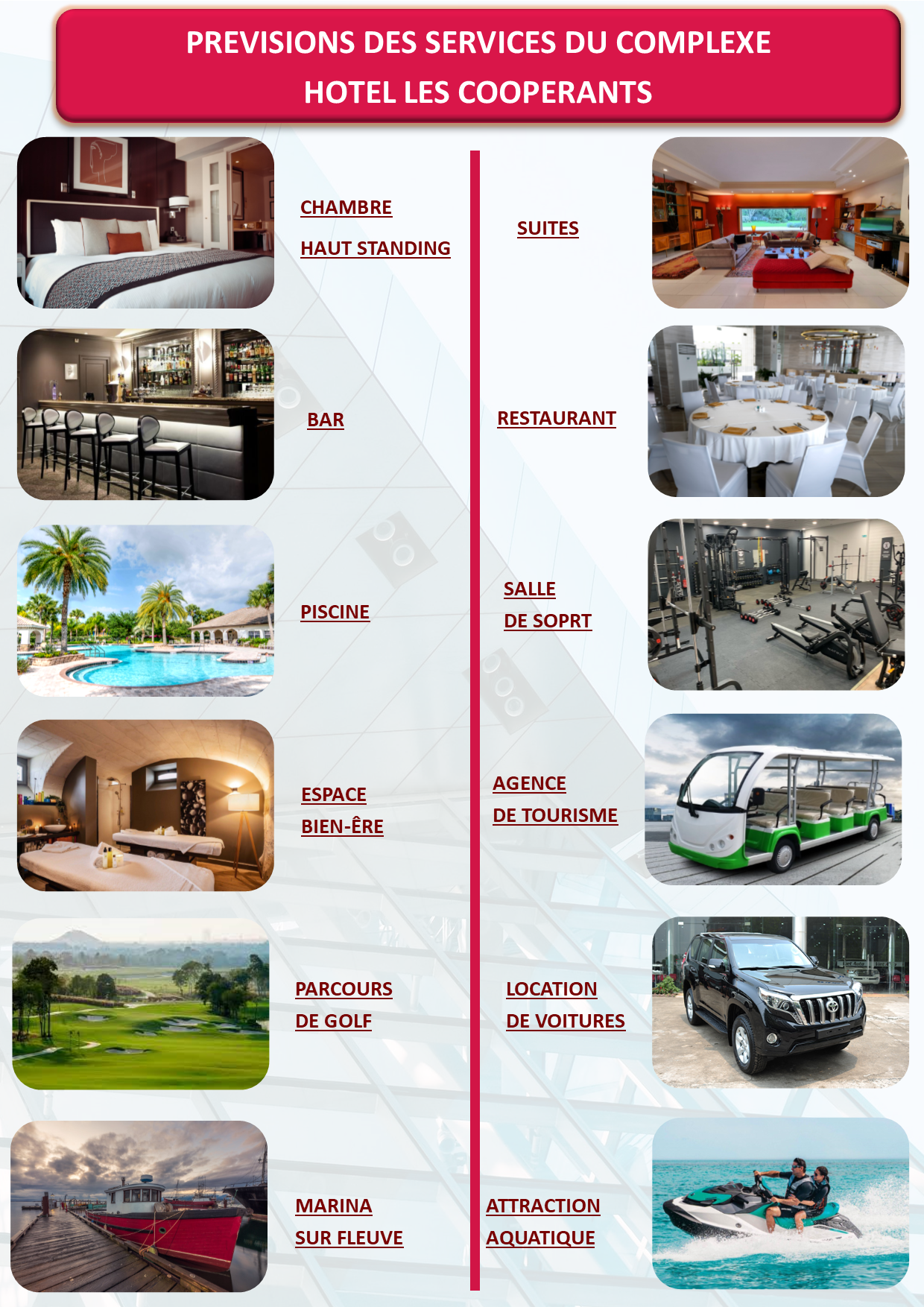 COMPLEXE HOTELIER LES COOPERANTS